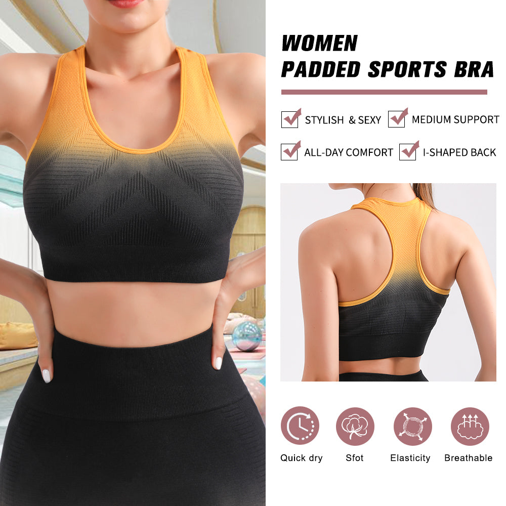 Sports Pant Workout Gym Bra Butt Lift Scrunch Fitness Gradient High Waist Leggings