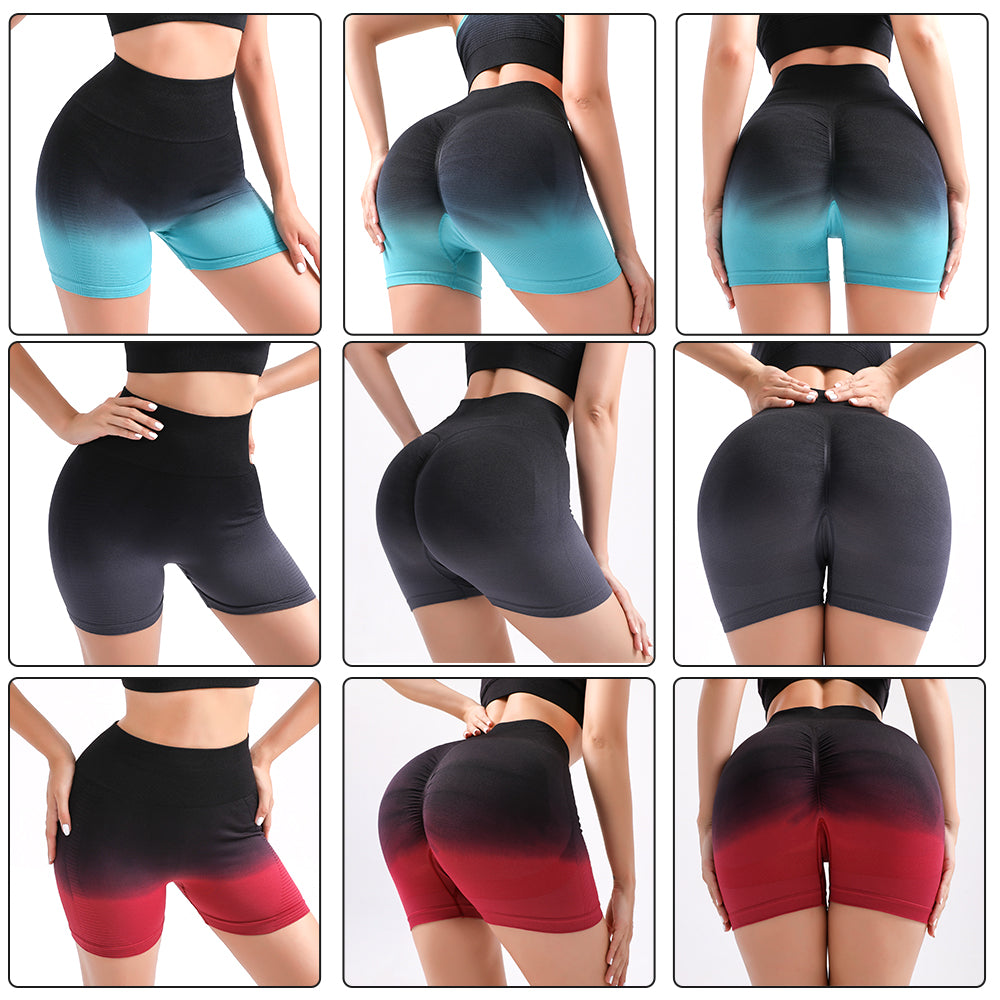 Sports Pant Workout Gym Bra Butt Lift Scrunch Fitness Gradient High Waist Leggings