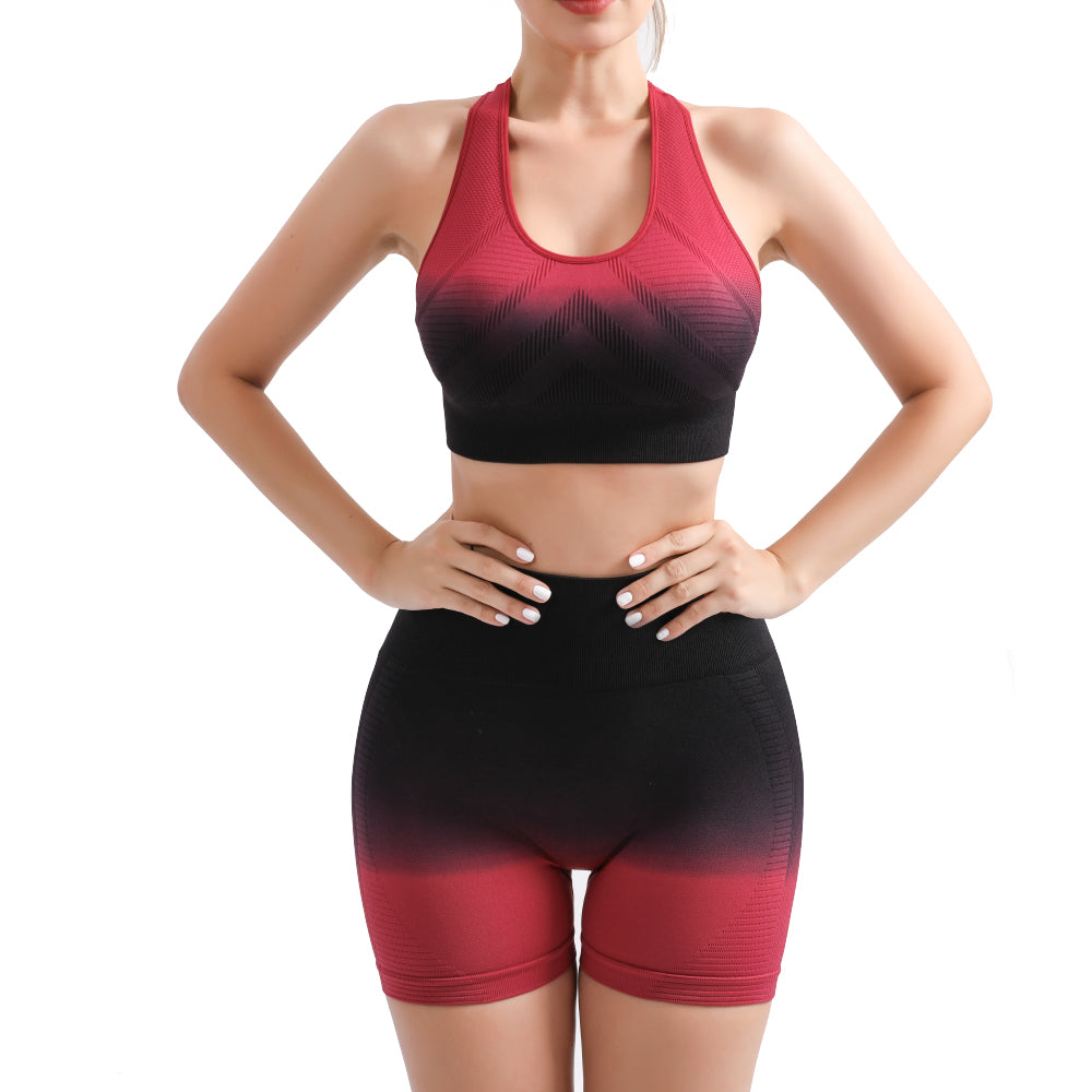 Sports Set Push-Up Gym Bra and Scrunch Butt Lift High Waist Yoga Leggings