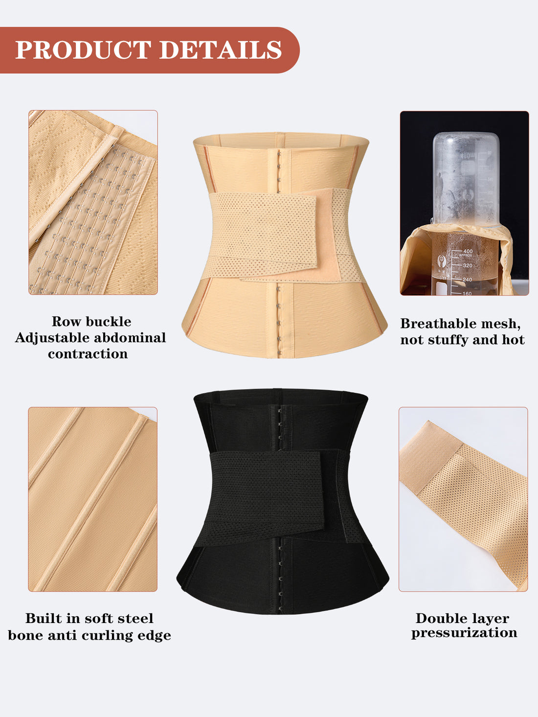 Sweat Belt Waist Trimmer Fitness Shaper Slimming Belt Waist Control