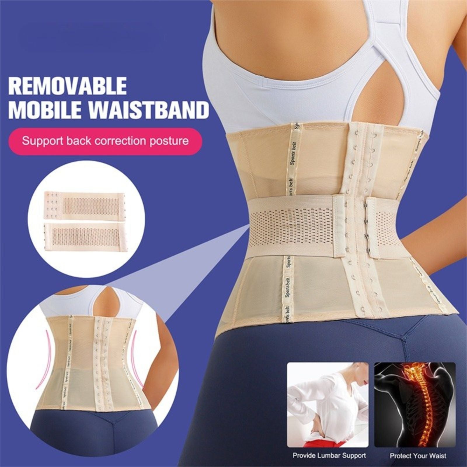 Translucent Ventilate Full Body Plus Size Waist Trainer Shaper Tummy Control