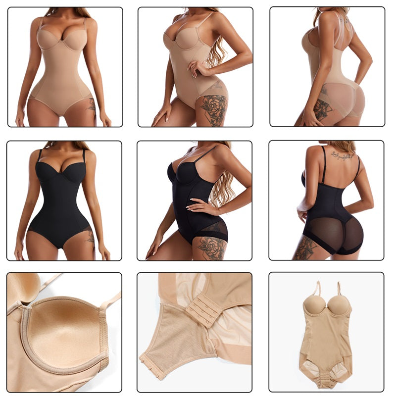 Waist Trainer Shaper Butt Lifter Firm Panties Backless Bra Bodysuit Shapewear