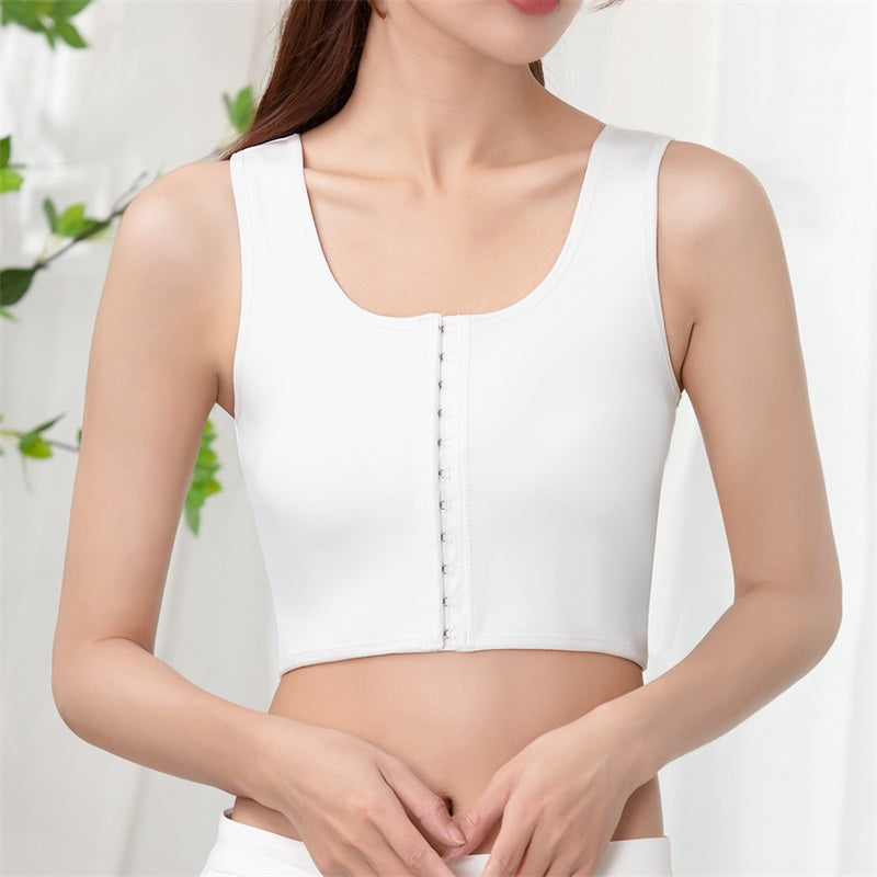 Wireless Breast Flat Belly Bra Body Corset Crop Shapewear Cami Tank Top