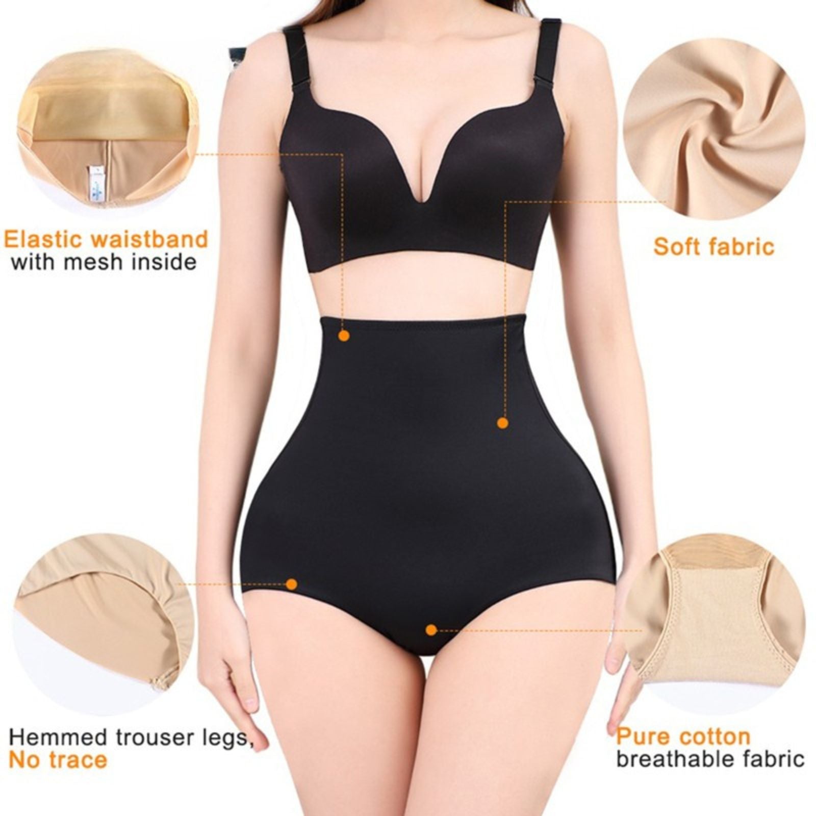 Women Fullbody Seamless High Waist Panties Shaper Plus Size Body Shapewear
