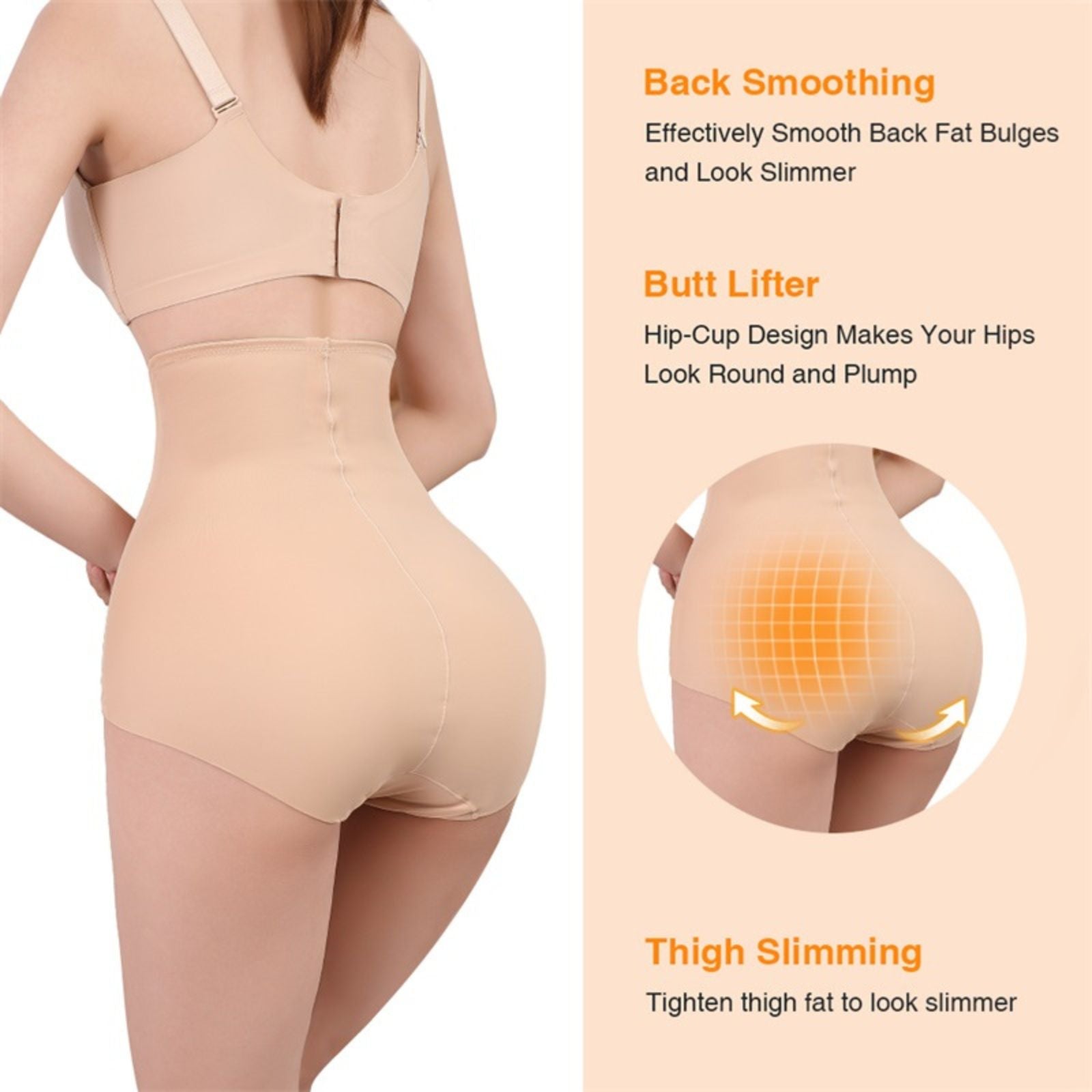 Women Fullbody Seamless High Waist Panties Shaper Plus Size Body Shapewear