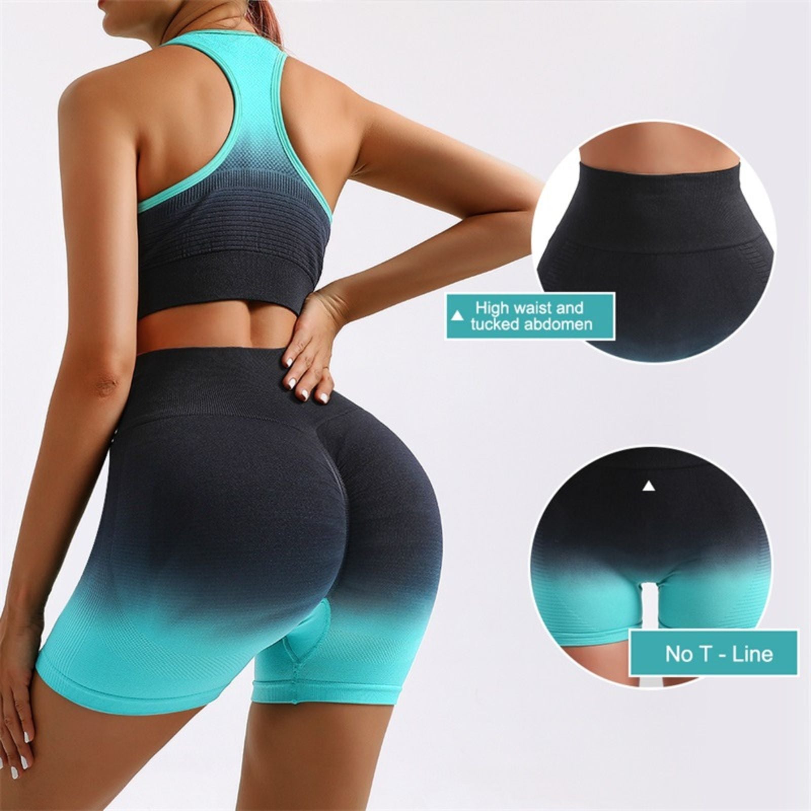 Women’s Butt Lift Yoga Shorts Seamless Fitness Gym Leggings