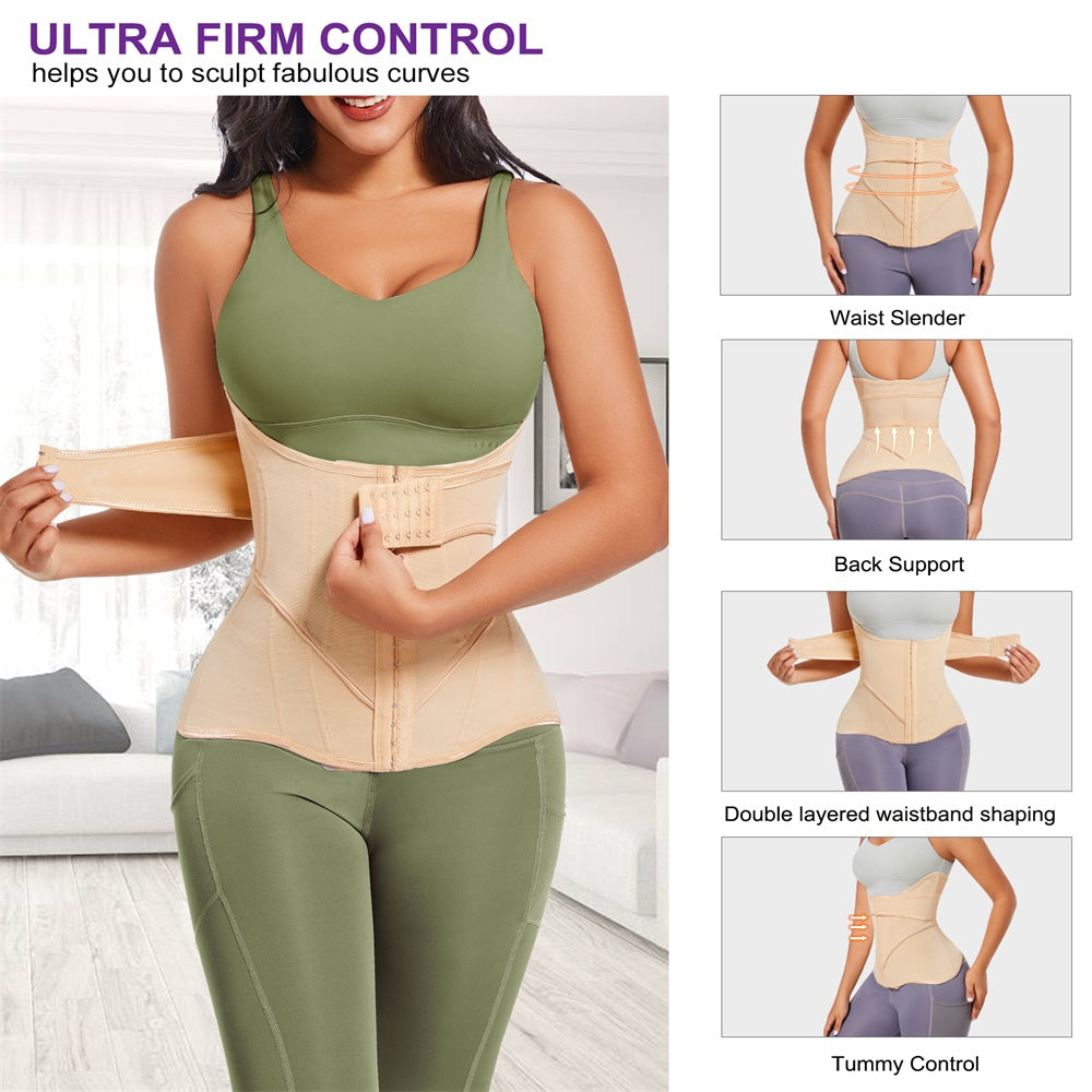 Wrap Girdle Full Body Belt Corset Tummy Control Shaper Waist Trainer Shapewear