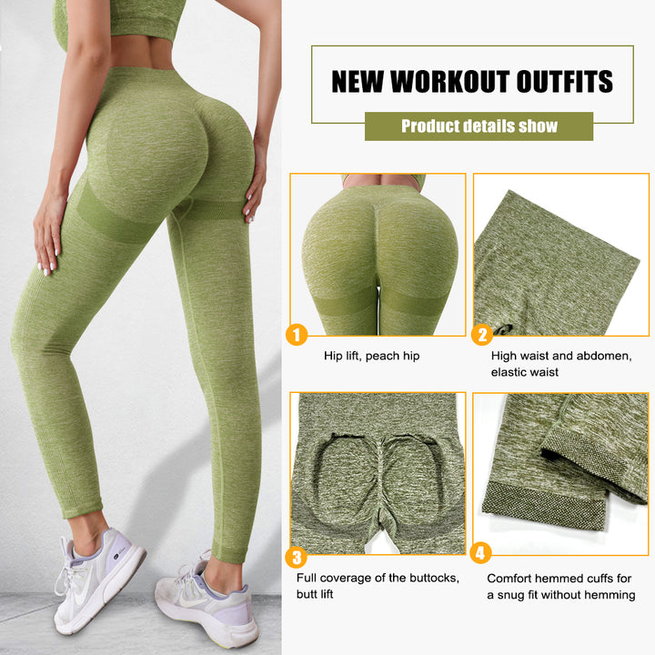 Yoga Leggings High Waist Scrunch Butt Lifter Tummy Control Fitness Gym Pants