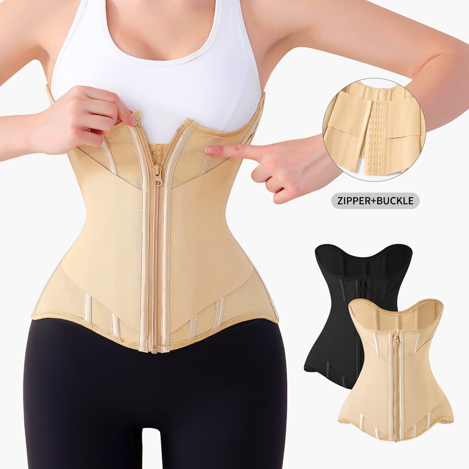 Zipper Waist Trainer | Workout Waist Trainer | Iamskin.com